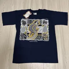 90s シングルステッチ タグ付き アボリジニアートTシャツ メンズM 送料込みのサムネイル