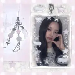 トレカケースデコ レジン キーホルダー 星 羽 ウィッシュコア y2k ✶⋆