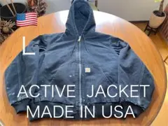 USA製! CARHARTT ACTIVE JACKET パーカー　ブラック