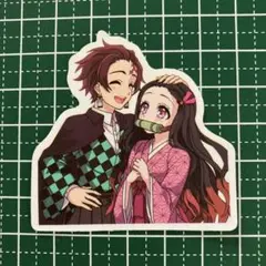 防水ステッカー　鬼滅の刃　炭治郎　禰豆子　人気アニメ　キャラ