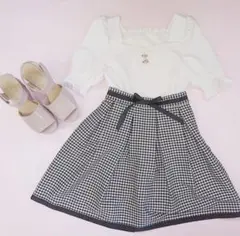 evelyn ギンガムチェックスカート
