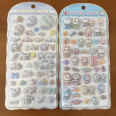 COTTON PUFFY 2シートセット　ドラえもん　シナモンロール