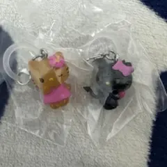 ハローキティ めじるしアクセサリー 2個セット トイカプセル ガチャ