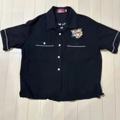 【短丈/アメカジ】AVIREX 半袖オープンカラーシャツ　ベトナムシャツのサムネイル