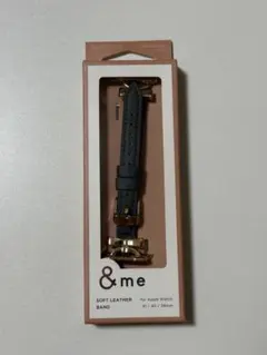 (9) &me ソフトレザー バンド ブラック 41/40/38mm