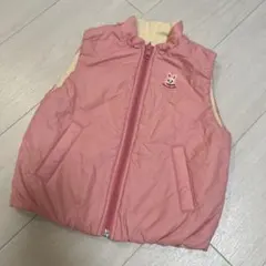ミキハウス ピンク ダウンベスト 100cm