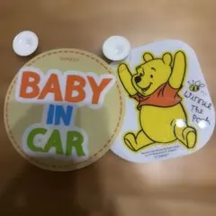 車用サイン BABY IN CAR くまのプーさんのサムネイル