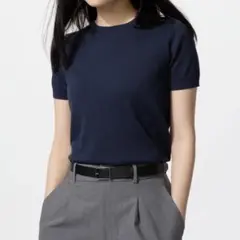 UNIQLO UVカットクルーネックセーター　半袖