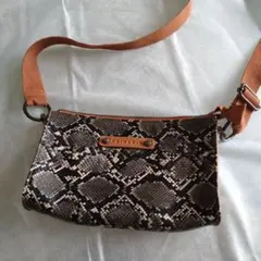 【美品】PRIDE BIS ヘビ柄ショルダーバッグ
