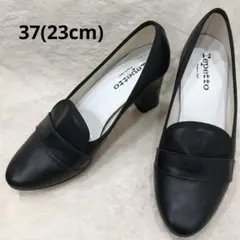美品★repetto チャンキーヒール　太ヒールパンプス　ローファー　レザー