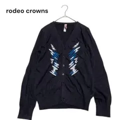 ロデオクラウンズrodeo crowns Vネックカーディガン M コットン