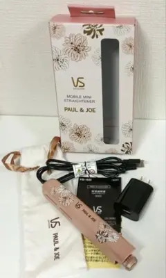 VS PAUL & JOE モバイルミニストレートヘアアイロン ピンク