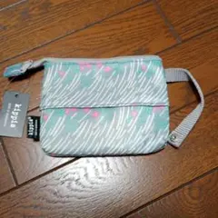 kippis ポーチ グレー 花柄ティッシュケース付のサムネイル