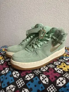 NIKE AIR FORCE 1 MID スエード ミントグリーン