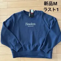 新品　ニューバランス　スウェット　トレーナー　レディース　ネイビー　M