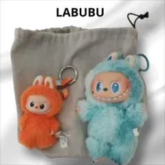 正規品【2体セット】ラブブ　POP MART LABUBU　ブルー＆オレンジ