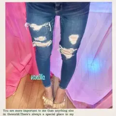 【AmericanEagle OUTFITTERS】クラッシュ ダメージスキニー