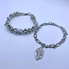 ビーズのブレスレット　2連セット