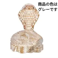 蛇の置物 干支 置物 巳 クリスタル巳年 クリスタルヘビ グレー