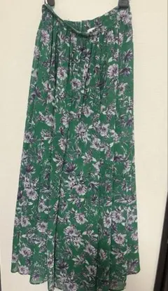 UNITED ARROWS フレアスカート 38 グリーン