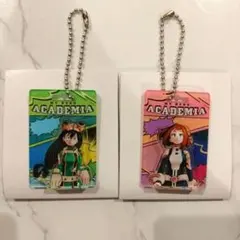 僕のヒーローアカデミア 蛙吹梅雨 麗日お茶子 パッケージ風キーチェーン