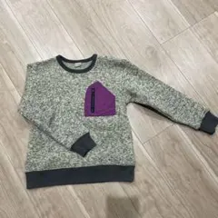 DILASH グレー パープル ポケット トレーナー 140