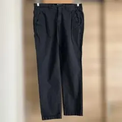 BRIGLIA 1949 ブラック コットンテーパードパンツ 48サイズ