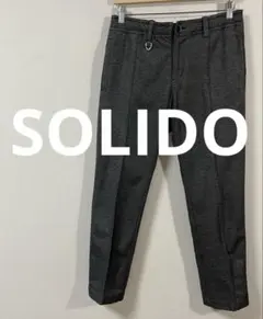 ソリード　SOLIDO　ストレッチスラックス　サイズ03 グレー　美品　Dカンのサムネイル