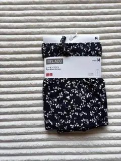 ユニクロ リラコ クロップド丈 花柄 小花 RELACO M