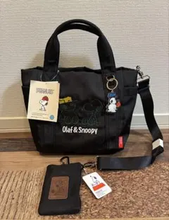 新品 スヌーピー トートバッグ 取り外せる保冷バッグ＆リールポーチ付 