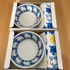 新品　moz サラダボウル&ふきん 2個セット　スウェーデンカラー　未使用のサムネイル