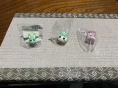 【未使用】ほっぺちゃん サン宝石 ミニチュア ストラップ 3点　まとめ売りA