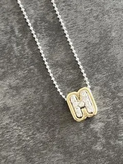 H型ダイヤモンド風ネックレス