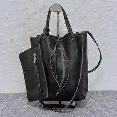 ビアズリー レザーミニトート ブラック 2way SHOPPER MINI