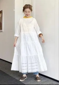 レディース TORI-TO BEAMS BOY 7分袖 ティアード ワンピースのサムネイル