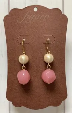 ラウンドファセットピアス ＊イヤリング　カシス