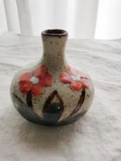 河井透 花紋扁壺 花瓶 - メルカリ