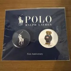 ラルフローレン　ポロベア　ファーストアニバーサリー　缶バッジ　2個セット