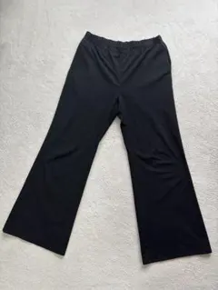 GU ブラック ワイドパンツ XL