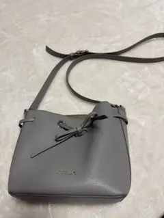 FURLAフルラコスタンザ巾着ショルダーバックグレー
