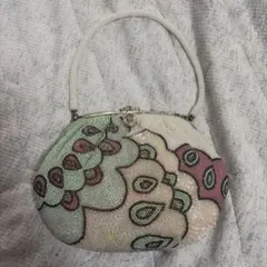 メ*ー様 ビーズ刺繍 がま口バック