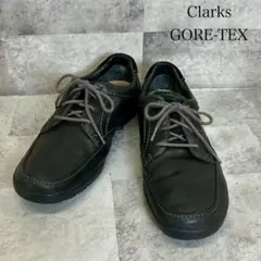 clarks クラークス　ゴアテックス　レザーシューズ　黒　7.5 DMG40のサムネイル