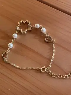 桜とパール ブレスレット