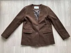 Ray Beams コーデュロイノーカラージャケット サイズ0のサムネイル