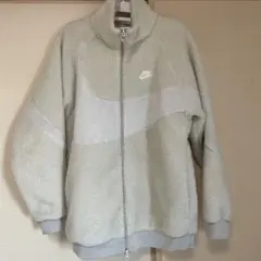 Nike フリースボアジャケット 白　メンズM