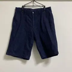 UNIQLO ネイビー デニム　ハーフパンツ S メンズ