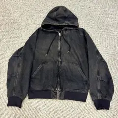 H&M デニムパーカー ジップアップジャケット　 ヴィンテージウォッシュ