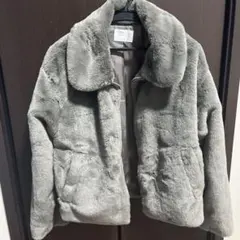 C.O.L.Z.A グレー フェイクファーコート