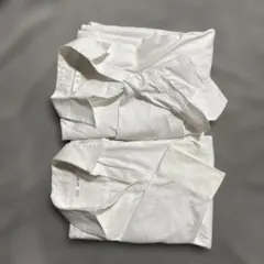 ユニクロ　レディース　白のコットンシャツ　　　　長袖と七分袖２枚