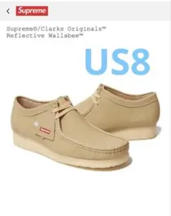 【希少モデル】Supreme×Clarks ワラビー ベージュ US9 Supreme × Clarks Patent Leather Wallabee 